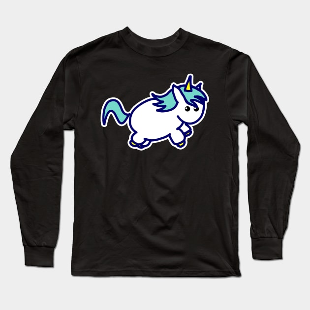 Cute Unicorn Long Sleeve T-Shirt by McWolf